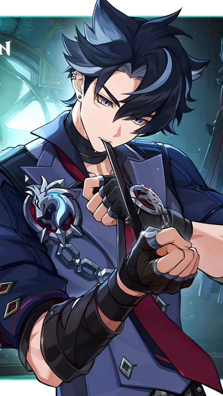 wriothesley genshin. he's so cool.. i admire him a lot. and might want cuddles too